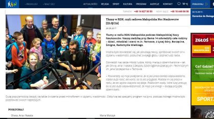 Uczniowie ZSP Łysa Góra w RDN