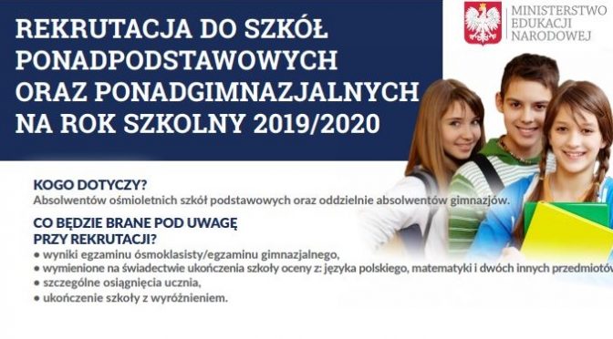 REKRUTACJA 2019/2020
