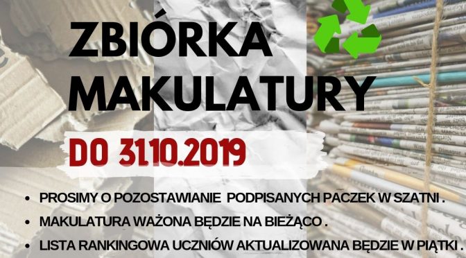 KOLEJNA ZBIÓRKA MAKULATURY