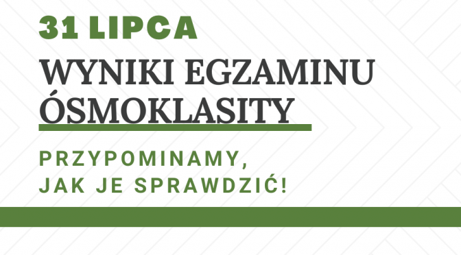 Wyniki egzaminu ósmoklasisty