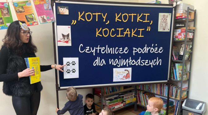 Spotkanie czytelnicze w szkolnej bibliotece