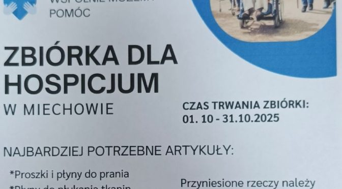 SZKOLNY WOLONTARIAT – POMAGAMY HOSPICJUM