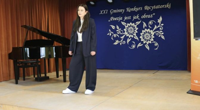 SUKCES NASZYCH UCZENNIC W KONKURSIE RECYTATORSKIM